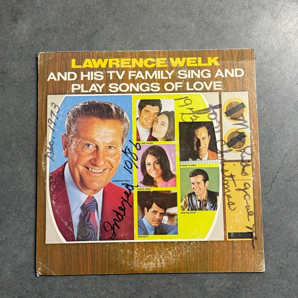 Lawrence Welk TV Family Sing Songs of Love 2 LP Vinyl 1973 Ranwood 2P 6057
